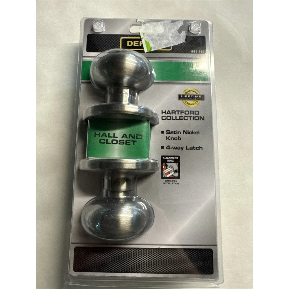 Defiant Hartford Collection Hall And‎ Closet Door Knob Non- Locking - NEW
